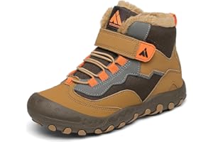 Mishansha Kinder Winterschuhe Warm Gefüttert Winterstiefel Jungen Mädchen Schneestiefel Outdoor Rutschfest Boots, Gr.24-38