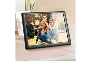 Yontwe Cadre Photo numérique télécommandé de 10 Pouces Lecteur Photo/Musique/vidéo Haute résolution 1280 * 800 Lecteur Photo électronique à Affichage IPS Complet Cadre Photo Intelligent (10-DJ)