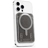 Coverzone Simli MagSafe Uyumlu Manyetik Kartlık C&uuml;zdan, 2 Kart Kapasiteli Telefon Kartlığı, G&uuml;&ccedil;l&uuml; Mıknatıslı İnce Kart Tutucu