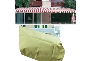 VADO VLTRA Awning Cover, Retractable Protection Canopy, Shelter Protective Cover, Heavy Duty Waterproof Polyester Fabric of 2M Wide for Outdoor Garden Patio Storage Bag (2M, Beige)