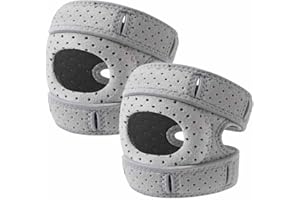 GENERIC 2 Pack Wellknees Knee Brace – Adjustable Patellar Tendon Support Sleeves, Pain Relief Knee Pads with Gel Pads for Meniscus, Arthritis, Orthopedic Sports Use, Wellnee Knee Support for Athletes(Gray,S/m