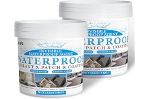 NIUB 2kg Sellador Invisible Impermeable, Impermeabilizante Transparente, Sellador Impermeable Transparente, Waterproof Anti-Leakage Interior y Exterior Hidrofugante Invisible