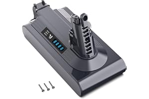 6500mAh Akku für Dyson V10 SV12, Morpilot Ersatzakku für V10 Absolute Animal Motorhead Fluffy Extra Cyclone Akku-Staubsauger, Ersetzt Dyson 969352-02