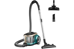 Eureka Apollo odkurzacz bezworkowy, lekki odkurzacz cylindryczny z pojedynczym systemem cyklonowym, silnik o mocy 800 W, pojemnik na kurz 2,2 l, do dywanów i podłóg twardych, zielony