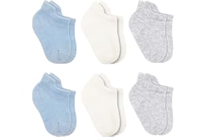 bistyle Baumwolle 6 Paar Baby Socken für Neugeborene Säugling 0-6 Monate bis 3 Jahre | Stopper Socken Nahtlos Socken | Jungen Mädchen Kindersocken