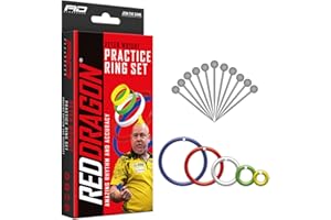 ‎RED DRAGON RED DRAGON Darts – Professionelles Dartzubehör | Mehrere Optionen verfügbar | Komplettes Dartzubehör (Flights, Schäfte, Griffwachs und mehr) oder Präzisions-Dart-Übungsringe
