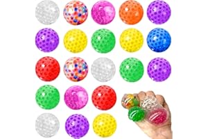 Aszaui 20 Pezzi Palline Antistress Bambini e Adulti,Pallina Giocattoli Antistress,Squishy Antistress Ball,Tolo per Alleviare lo Stress per Bambini e Adulti, Regalini Fine Festa Compleanno,Perfette per