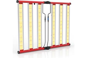 AGLEX 330W Led Grow Lights, Full Spectrum Grow Light with UV IR, Daisy Chain Foldable & Dimmable Plant Bar Style Grow Light for Indoor Growing Commercial Hydroponic Growing Lamp 3x4ft Core Coverage