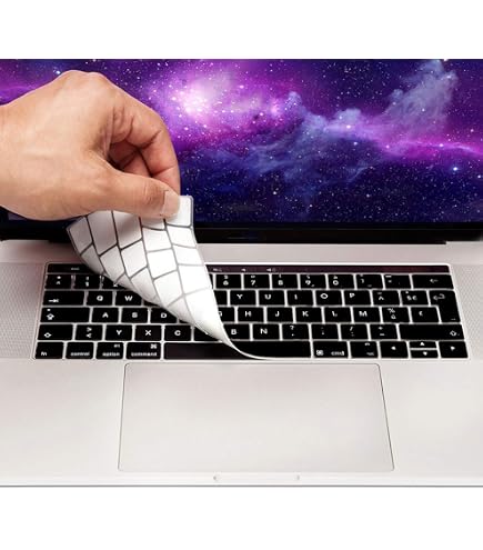 Protection Clavier Silicone Transparent Pour MacBook Air 13" 2019/2018 A1932 - Imperméable Et Antipoussière