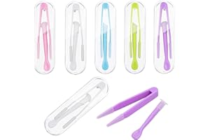 PCSFOE 6 Stück Kontaktlinsen Einsetzhilfe,Kontaktlinsen Entfernen,Kontaktlinsen Inserter Remover,Kunststoff kontaktlinsen sauger,Kontaktlinsen Entferner Remover mit Saugnapf Bunte Contact Lens Tweezers