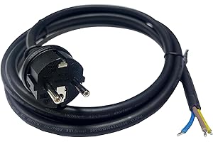 Solarsys® - 15m Cable de Alimentación H07RN-F 3x1,5mm, Cable de Conexión de Goma Certificado VDE, Cable AC con Toma Schuko (CEE 7/7) para Microinversor APsystems Hoymiles Deye Envertech,15 Metros