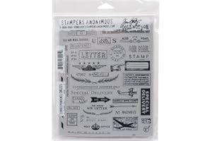 Stampers Anonymous _AGW Tampon étirable monté sur Correspondance, Gris, 17,8 x 21,6 cm