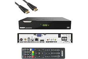 Edision PICCOLLO S2+T2/C Récepteur Combo H.265/HEVC (DVB-S2, DVB-T2, DVB-C,) CI Full HD USB Noir avec câble HDMI
