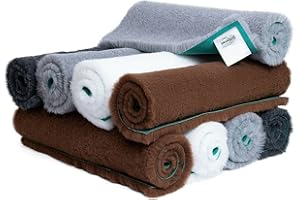 Vet Fleece Bedding | Vet Bed Original Greenback | Puppys and Dogs | Dog Bedding Ideal Whelping | 40” x 30” Charcoal| Durable | Quick Drying | Washable | Whelping Mat | Dog Bed