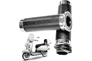 ROLLER KLINIK Gasgriffe Schwarz Links und rechts 25mm für Roller Retro Roller Benzhou Znen ZN50QT-E & QT-27 ZN50QT-H-20, ZN125-H, ZN125T-E, ZN125T-H-20