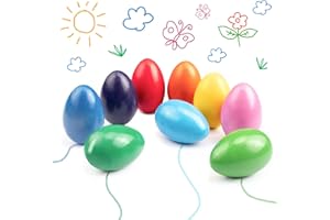 ‎VENTVINAL Ventvinal Kleinkinder wachsmalstifte, 9 Farben Eiförmige Farbstifte Zeichenstift für Kleinkinder und Kinder, Montessori Spielzeug das Perfekte Ostern Geschenke für Kinder