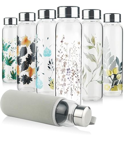 Bottiglie In Vetro UCAMP 500 Ml - Confezione Da 6 - Con Coperchio A Tenuta - Per Acqua, Frullati, Succhi - Foto 2