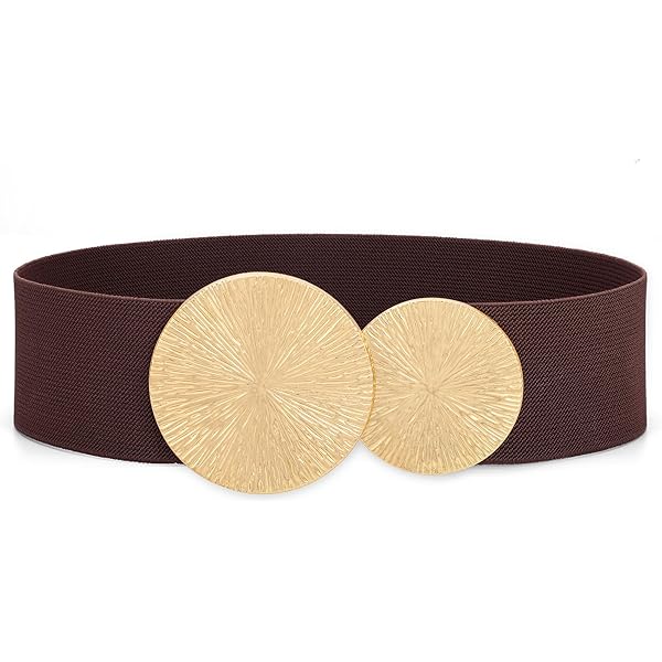 2er Pack Geflochtene Gürtel Damen - Rattan Taillengürtel Boho Style