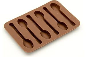 PROTASTIC Stampo in silicone per alimenti per realizzare cucchiai in cioccolato, per caramelle, cioccolato, ghiaccio (senza BPA)