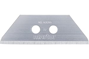 MARTOR Couteau de sécurité SECUPRO MEGASAFE/SECUPRO MAXISAFE, Désignation : Lame de rechange, arrondie, paquet de 10, Dimensions 60 x 19 x 0,63 mm