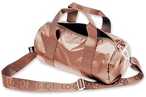 LOQI METALLIC Rose Gold Medium Weekender, Pink, M, Ausweistasche