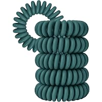 Spiral-Haargummis Für Damen – 6 Stück, Farbig, Haarschonend Aus Kunststoff, Für Dicke & Dünne Haare