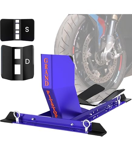MaxxHaul 70271 Cale de Roue de Moto, réglable et Robuste, capacité 816