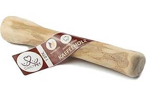 DAILY PET Drewno kawowe dla psów - Wytrzymały patyk do żucia dla psów i szczeniąt - Wytrzymały korzeń do żucia dla psów - Naturalna kość do żucia dla psów