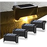 BTAG Solar-Powered Deck Light – IP65 Waterproof LED Step, Stair, Fence & Railing Light with Wide-Angle Illumination, Recharge