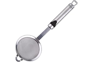 ‎BERGNER BERGNER Gizmo - 28,5cm Sieb - aus Edelstahl - spülmaschinenfest - Griff mit farbigen Details - stoßfest - handliche Größe