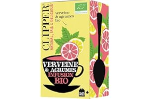CLIPPER NATURAL, FAIR & DELICIOUS CLIPPER - Infusion Bio - Thym, Citron et Miel - 20 Sachets d'Infusion - 1 Paquet