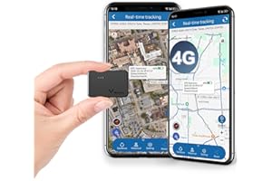 ZEERKEER 4G Mini GPS Tracker, Magnetic Vehicle Tracker Car Tracker Unlimited Distance UK & Worldwide Real-Time Monitoring and Alerts 60 Days Long Standby Tracker Devices for Car, Kids, Elderly