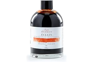 Jacques Herbin 18130TAMZ - Encre Beaux-Arts aquarelle Éclats-Orange indien 250ml