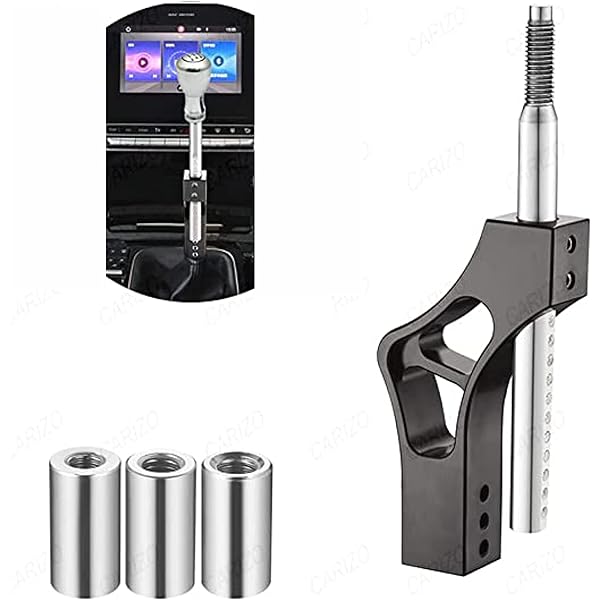 CARIZO Adjustable Car Gear Shifter Knob Extender Kit with 4