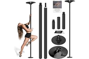 PRIOR FITNESS Ensemble de bâtons de Danse Amovibles de 45 mm pour entraînement de Club, fête, pub, Maison…