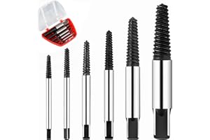 Anevios Schraubenausdreher 6er Set Linksausdreher Set, Schrauben Ausdrehwerkzeug, Schraubenentferner Linksausdreher zum Lösen und Entfernen von Festsitzenden oder Abgebrochenen Schrauben