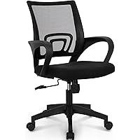 Neo Chair Office Computer Desk Chair Gaming-Ergonomic Mid Back Cushion Lumbar Support with Wheels Comfortable Blue Mesh Racin
