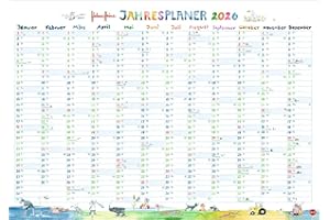 Helme Heine: Tafelkalender A3 2026: Jahreskalender mit den drei Freunden von Mullewapp. Alle wichtigen Ereignisse und Abenteuer immer im Blick mit dem ... zum Eintragen (Helme Heine Kalender Heye)
