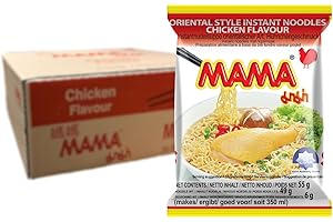 MAMA Nouilles Instantanées Poulet 55 g - Pack de 30
