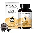 Shilajit Capsules - Non GMO Extract by mi Nature | 180 Veg Caps | Promotes Vibrant Energy & Vitality| 1000 mg | 100% Only Shilajit Extract Capsules | Fulvic Acid
