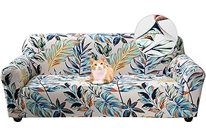 Jaotto Funda para Sofa 3 Plazas Funda Cubre Sofa Ajustable Fundas de Sofá Elasticas Extraíbles Lavables Antideslizante Protector Cubiertas de Sofá con Brazos de Sala de Estar,Kolora Folio