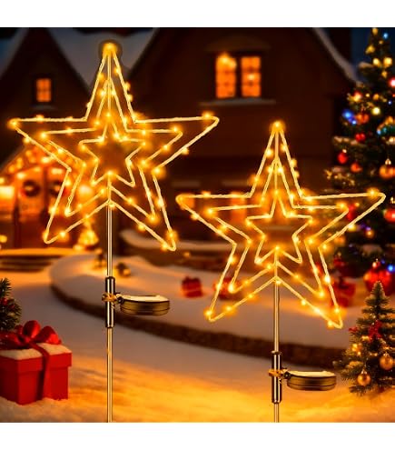 HELESIN 410 Luci A LED A Energia Solare, Per Albero Di Natale Con