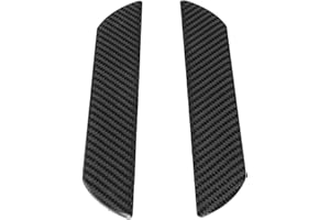 SUUONEE Pedale soglia auto, universalmente 2 pezzi in fibra di carbonio davanzale battitacco pedale pedana trim accessorio 3.65x25.3 cm