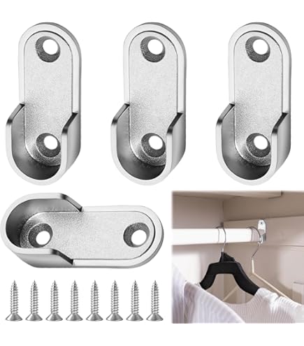 Gedotec Asta Guardaroba | Appendiabiti Appendiabiti 1500 Mm Con Staffa | OVALE | Binario Per - Foto 5