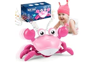 Toyzey Jouet crabe pour bébé à partir de 6, 7, 8, 9, 10 mois, à partir de 1 à 3 ans, cadeau pour enfants