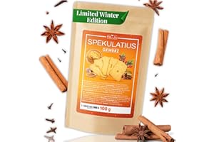 ‎HE-JU He-Ju Spekulatiusgewürz 100g, Aromatische Weihnachts-Gewürzmischung zum Backen, Vegan, glutenfrei, ohne Zuckerzusatz, Ideal für Spekulatius, Plätzchen & Desserts