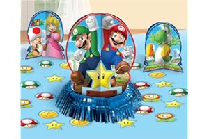 AMSCAN (PKT) Super Mario Table Decorating Kit (4 pk)