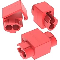 AUPROTEC 10x Kabelabzweiger 0,5-1,0 mm² rot Abzweigverbinder Schneid-Klemmverbinder aus Messing verzinnt PP vollisoliert