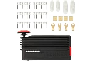 Takker® Easy One-Step Picture Frame Hanging Tool Kit - No Tools/Nails Required – As Seen On Dragon’s Den - Hang On Walls, Plasterboard, Wood, Up to 8kg Pictures Canvas Clock Decor Utensils Tools