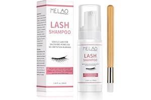 MERERKE_PRETTY Eyelash Extension Cleanser Eyelid Foaming Cleanser Lash Foam Shampoo for Extensions, Paraben & Sulfate Free,100% Safe for Natural Lashes, Perfect for Professional Salon